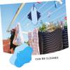 Beavorty Sanitary Towel 1 Set 6pcs Polar Fleece Sanitary Napkin Reusable PUL Cloth Menstrual Pad Women Heavy Period Panty Liners Cooling Postpartum Feminine Blue view 3