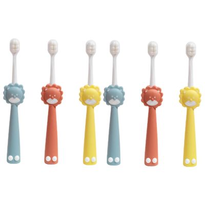 FRCOLOR 6pcs Portable Boys and Girls Toothbrush Boy Girl Manual Soft Bristle Household Travel Safe Teeth Brush for Daily Use Ergonomic Brushing