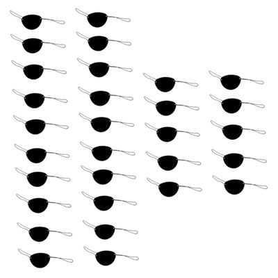 minkissy 42pcs Pirate Felt Eye Elastic Amblyopia Lazy Single Eye for Pirate Theme Party Costume Photo Prop Reusable Patches for Boys and Girls for Halloween Party Favors