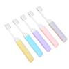 FOMIYES Portable Folding Soft Bristle Toothbrush Set 5 Pieces, Ergonomic Travel Toothbrush for Household Oral Care, Wear-Resistant Design Suitable for Camping and Daily Use Random Color view 1