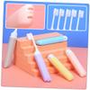 FOMIYES Portable Folding Soft Bristle Toothbrush Set 5 Pieces, Ergonomic Travel Toothbrush for Household Oral Care, Wear-Resistant Design Suitable for Camping and Daily Use Random Color view 2