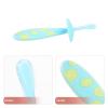 minkissy 3pcs Boys and Girls Toothbrushes Manual Non-Slip Tooth Brush for Boy Girl Soft Bristles Tooth Cleaner SkyBlue view 3