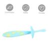 minkissy 3pcs Boys and Girls Toothbrushes Manual Non-Slip Tooth Brush for Boy Girl Soft Bristles Tooth Cleaner SkyBlue view 4