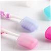 minkissy 40pcs Silicone Toothbrush Head Cover Travel Toothbrush Protector Portable Cap for Electric Use in Travel Home Bathroom view 3