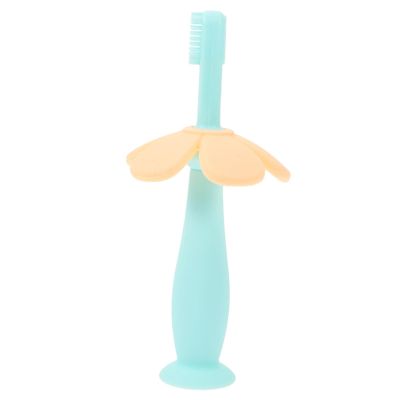minkissy 2pcs Silicone Toothbrush for Boys and Girls Boy Girl Training Oral Care Soft Bristles Safe for Teething and Daily Use