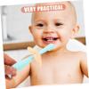 minkissy 2pcs Silicone Toothbrush for Boys and Girls Boy Girl Training Oral Care Soft Bristles Safe for Teething and Daily Use view 2