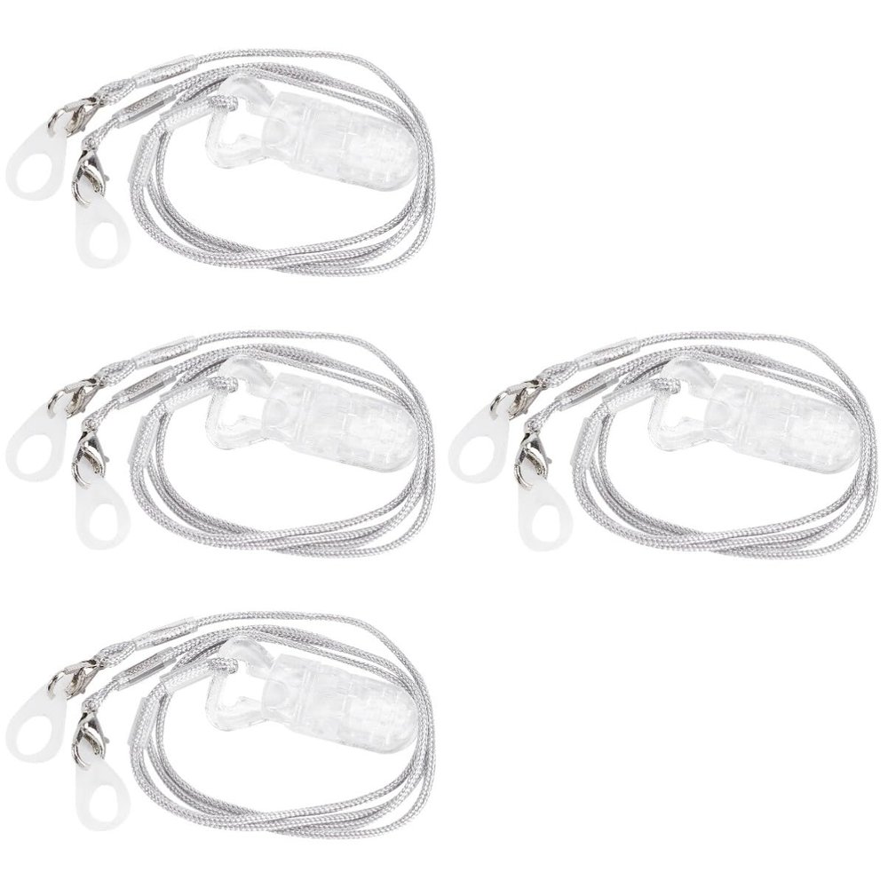 FOMIYES 4sets Hearing Aids Clip Lost Lanyard Bte Protector for Hearing Holder Hanging Rope for Elderly Use