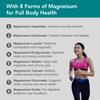 8 in 1 Magnesium Complex  Bisglycinate, Malate, Taurate, Gluconate, Lactate, Carbonate, Aspartate, and Oxide  1400mg Formula Providing 395mg of Elemental Magnesium  120 Capsules - Made in The UK view 3
