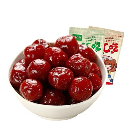 Cherry plum, crisp candied sweet and sour snacks, fruit snack snacks, instant snacks, Chinese snack gifts (250g,1bag)