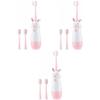 FOMIYES 3sets Boy Girl's Cartoon Sonic Vibration Electric Toothbrush for Boys and Girls Cartoon Design for Cleaning Suitable for Home and Travel Use view 1
