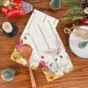 Easter Kitchen Dish Towel Striped Rabbit Print Household Kitchen Towel KnQ934 (Z, One Size) view 2
