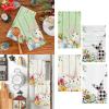 Easter Kitchen Dish Towel Striped Rabbit Print Household Kitchen Towel KnQ934 (Z, One Size) view 4