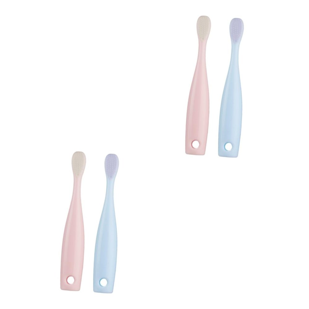 FOMIYES 4pcs Toothbrush Soft-bristled for Boy Girl Boy Girl Teeth Brushing at Home Travel