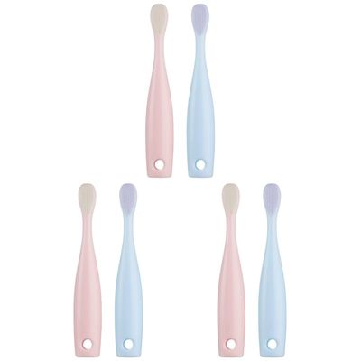 minkissy 6pcs Soft-bristled Toothbrush for Boy Girl Adorable Boy Girl Toothbrushes for Year Old for Teething and Early Dental Care