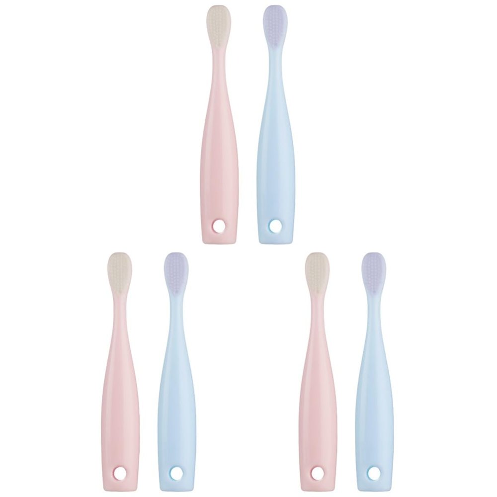 minkissy 6pcs Soft-bristled Toothbrush for Boy Girl Adorable Boy Girl Toothbrushes for Year Old for Teething and Early Dental Care