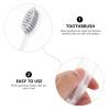 FOMIYES 3pcs Portable Travel Toothbrush Storage Holder Toothpaste Box Lightweight Folding Case for Travel Essentials for Airplane Hotel Use view 2