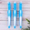 minkissy 6pcs Denture Toothbrush Double-Sided Dental Brush Denture Cleaning Brush Te Pe False Teeth Care view 3