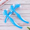 minkissy 6pcs Denture Toothbrush Double-Sided Dental Brush Denture Cleaning Brush Te Pe False Teeth Care view 4