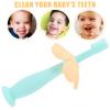 FOMIYES 2pcs Childs Toothbrush Boy Girl Toothbrush Silicone Bristles Safe Oral Care Brush Teething Pad Handle Easy to Clean view 3