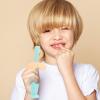 FOMIYES 2pcs Childs Toothbrush Boy Girl Toothbrush Silicone Bristles Safe Oral Care Brush Teething Pad Handle Easy to Clean view 4