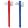 FOMIYES 2pcs Dual Head Denture Toothbrush with Ergonomic Grip for Deep Mouth Cleaning and Semi-Denture Care view 1