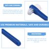 FOMIYES 2pcs Dual Head Denture Toothbrush with Ergonomic Grip for Deep Mouth Cleaning and Semi-Denture Care view 2