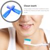 FOMIYES 10pcs Blue Half-Finger Soft Bristle Toothbrushes for Prison Use, Portable Mini Finger Toothbrushes Safety Plastic Sleeve, Small Teeth Cleaning Brushes for Hospital and Detox Settings view 2