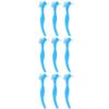 minkissy 9pcs Denture Toothbrush Double Brush Head Denture Care Brush for False Teeth Cleaning Non-Slip Handle Toothbrush Cleaner view 1