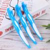 minkissy 9pcs Denture Toothbrush Double Brush Head Denture Care Brush for False Teeth Cleaning Non-Slip Handle Toothbrush Cleaner view 2