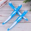 minkissy 9pcs Denture Toothbrush Double Brush Head Denture Care Brush for False Teeth Cleaning Non-Slip Handle Toothbrush Cleaner view 3