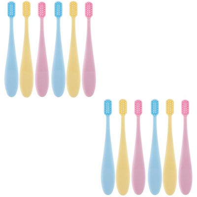 FOMIYES 12pcs Slip Portable Boy Girl Toothbrush Ergonomic Handle for Comfortable to Hold Safe