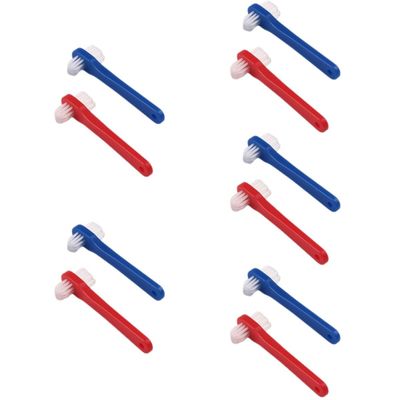 FOMIYES 10pcs Double-Head Toothbrush for Braces and False Teeth Practical Oral Blind Area Cleaning Brush for Braces Brush and Toothbrush