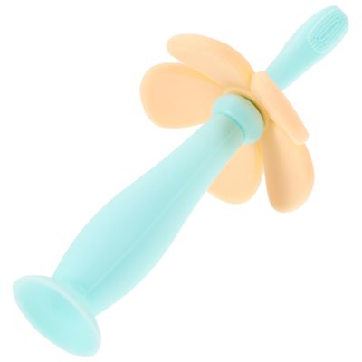 FOMIYES 3pcs Silicone Training Toothbrush for Boys and Girls Soft Bristles Manual Oral Care Brush Choking Design for Toddlers