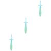 FOMIYES 3pcs Manual Boys and Girls Tooth Brush Boy Girl Non-Slip Toothbrush Tooth Cleaner in SkyBlue for Toothbrush Years view 1