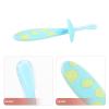 FOMIYES 3pcs Manual Boys and Girls Tooth Brush Boy Girl Non-Slip Toothbrush Tooth Cleaner in SkyBlue for Toothbrush Years view 2
