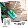 minkissy Extension Pole Adapter Threaded Handle Tips for Brooms Fit for Cleaning Tools Sturdy Metal Construction view 4