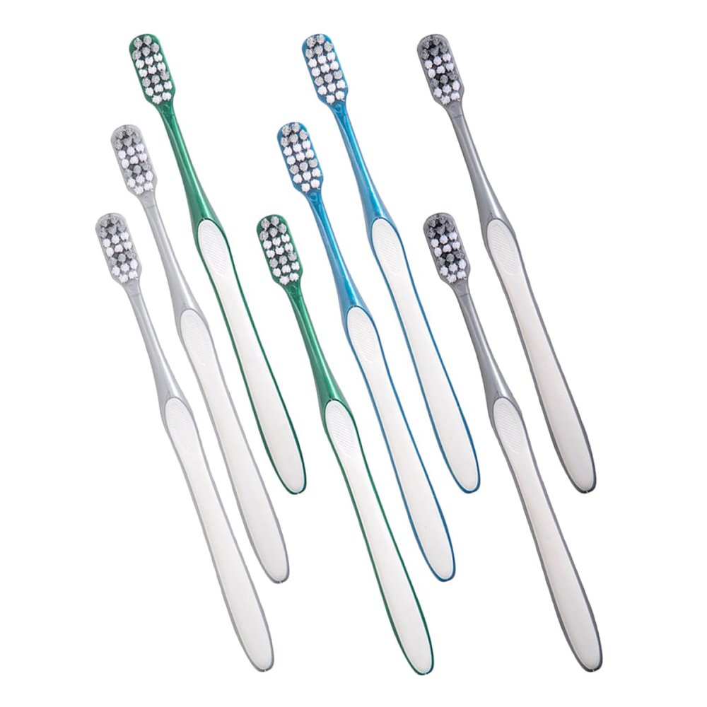 FOMIYES 8pcs Hard Bristle Manual Cleaning Toothbrushes for Men Travel Toothbrushes Lightweight Convenient