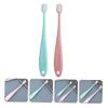 minkissy 2sets Teething Relief Kids Toothbrush Nursing Brush Gentle Gum Cleaner Pp Material 2pcs*2 view 2