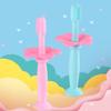 FOMIYES 6pcs Silicone Toothbrush for Boys and Girls Boy Girl Training Brush Baffle Soft Bristles Oral Care Brush view 3