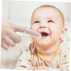 minkissy 9pcs Boy Girl Oral Care Brush Reusable Massager Toothbrush Soft Bristles Boy Girl Oral Care Dual-Sided Tongue Cleaning Newborn Brush Heads view 3