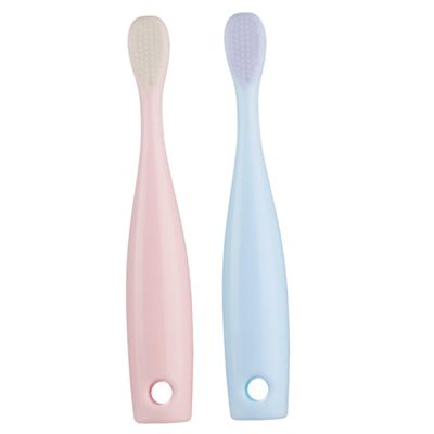Ipetboom 2pcs Boy Girl Soft Toothbrush Boys and Girls Toothbrushes Teething Brush Safe for Toddlers