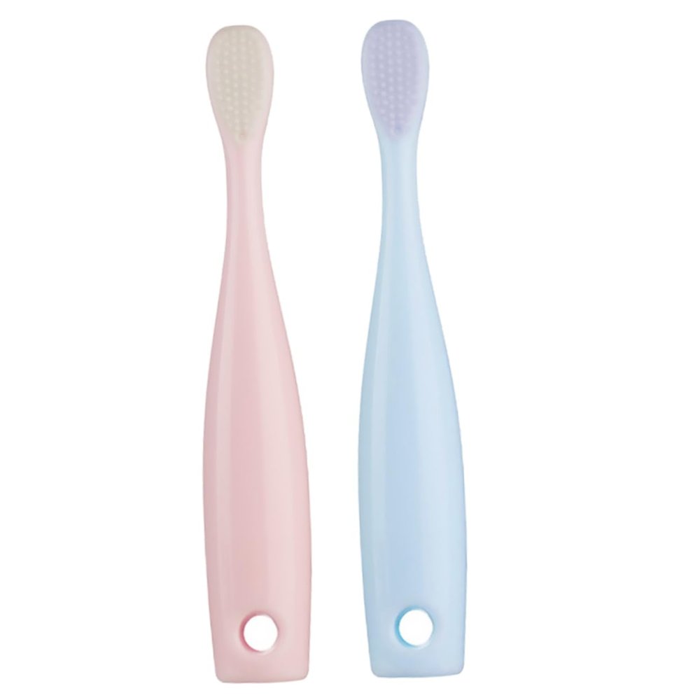 Ipetboom 2pcs Boy Girl Soft Toothbrush Boys and Girls Toothbrushes Teething Brush Safe for Toddlers