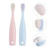 Ipetboom 2pcs Boy Girl Soft Toothbrush Boys and Girls Toothbrushes Teething Brush Safe for Toddlers view 4
