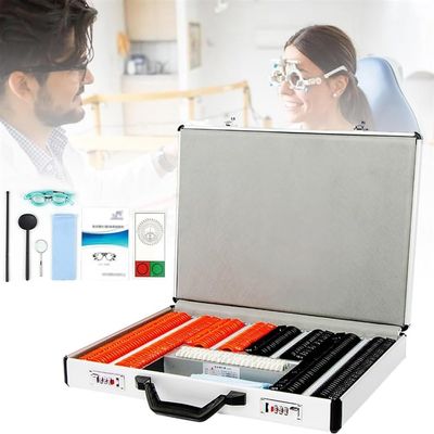 CHIPEL 266pcs Optical Trial Lens Set Trial Lens Plastic Optometry Lens Optometry Box Trial Lens Equipment Eye Protection Accessories Ophthalmic Trial Case Lenses