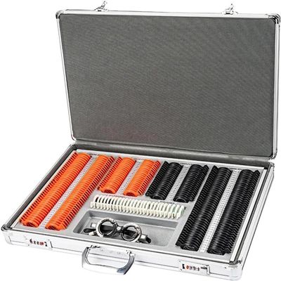 CHIPEL 266PCS Trial Lens Plastic Optical Trial Lens Set Optometry Lens Optometry Box Trial Lens Equipment Eye Protection Accessories Ophthalmic Trial Case Lenses with Aluminum Storage Box