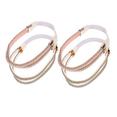minkissy 2pairs Ankle Straps for Women Heels Fashion Strappy Heels for Women Comfortable Arch Support Easy to Fix