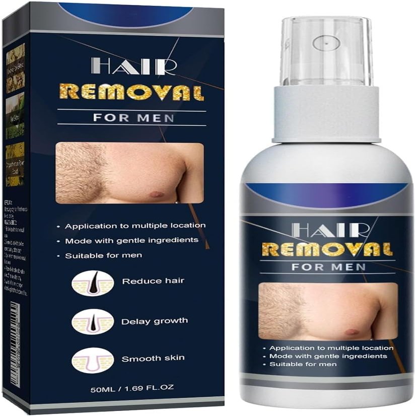Beeswax Removal Mousse Hair Removal, Gentle Beeswax Hair Removal Mousse, Mousse Hair Removal Spray, Natural Permanent Hair Removal Spray for Women Men (Man)