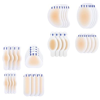 Didiseaon 32pcs Self-Adhesive Heel Patches Invisible Foot Care Stickers for Both Men Women Ultra-Thin Skidproof Design