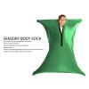 Sensory Sock Body Sock,Autism Sensory Sock Full Body Wrap Relieve Stress Stretchy Breathable Dynamic Movement Sensory Sox Green (M) view 2