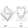 WRAPAHOLIC 50pcs Floral Heart 3-Ply Paper Napkins, 6.5'' x 6.5'', Perfect for Wedding, Baby Shower, Birthday Party view 3